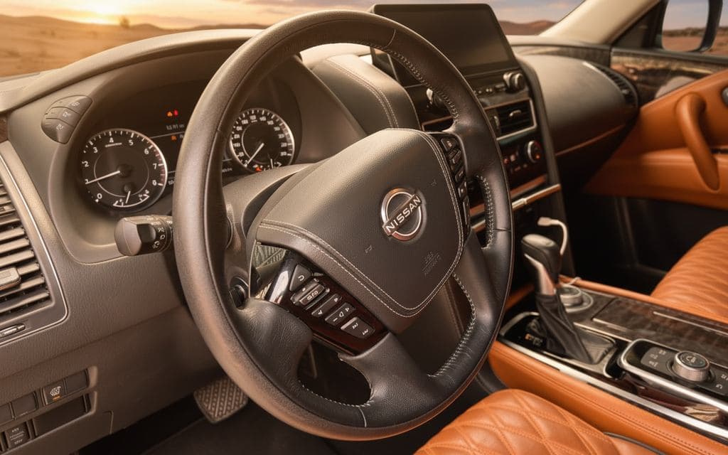 Nissan Patrol 2022 interior view showing trim