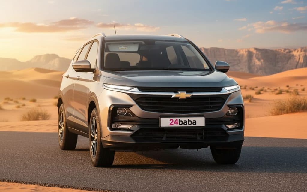 Chevrolet Captiva 2024 Silver front view with headlights