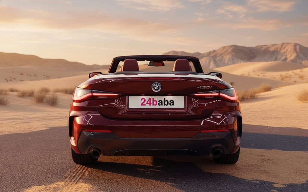 Bmw 430 2023 Red rear view showing taillights