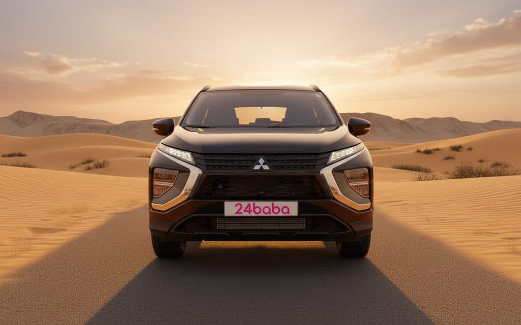 Mitsubishi Eclipse 2025 Black front view with headlights