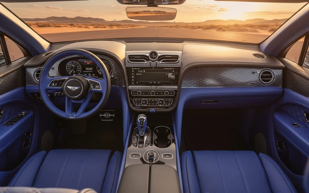 Bentley Bentayga 2022 dashboard and infotainment