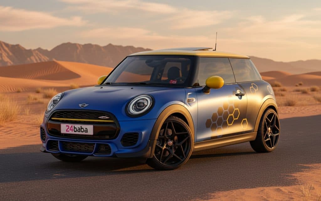 Hire Mini Cooper 2025 Blue in Dubai