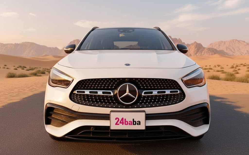 Mercedes Gla250 2021 White rental in Dubai