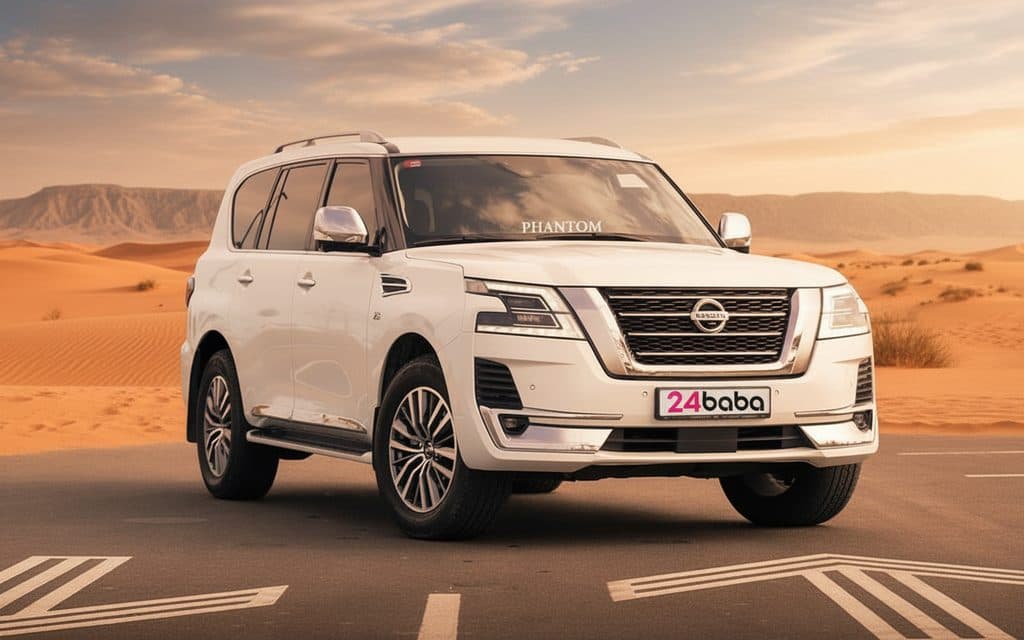 Hire White Nissan Patrol 2020 in Dubai