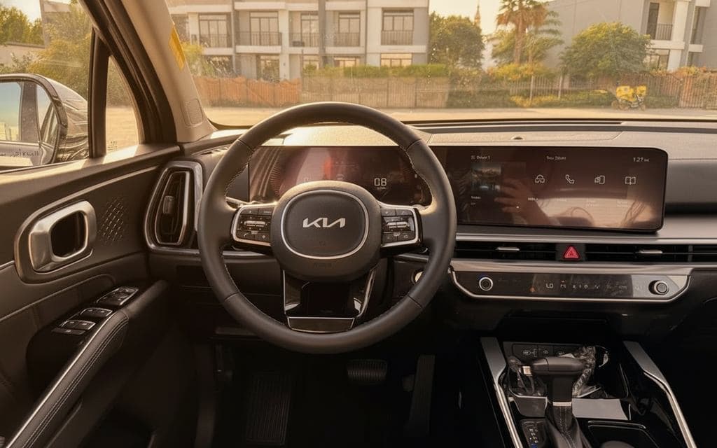 Kia Sorento 2024 interior view showing trim