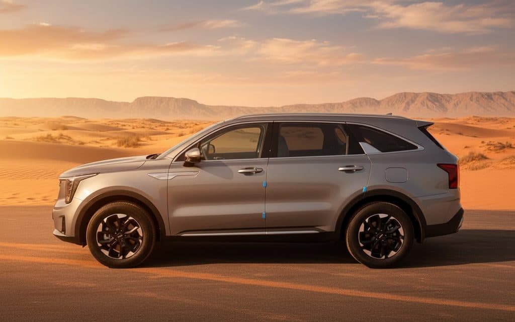 Kia Sorento 2024 Grey side profile