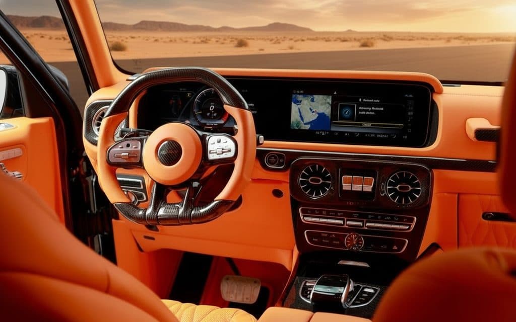 Mercedes G63 2021 dashboard and infotainment