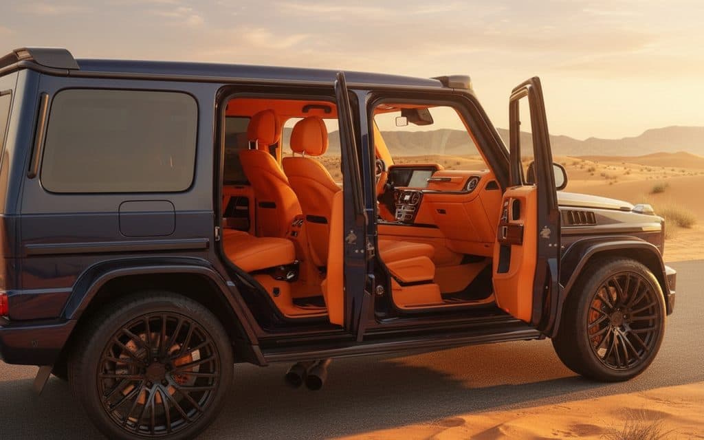 Mercedes G63 2021 Black parked outdoor scene