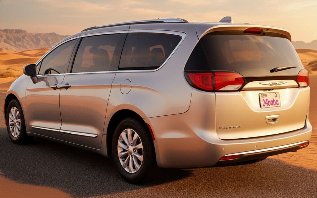 Chrysler Pacifica 2025 Silver rear view showing taillights