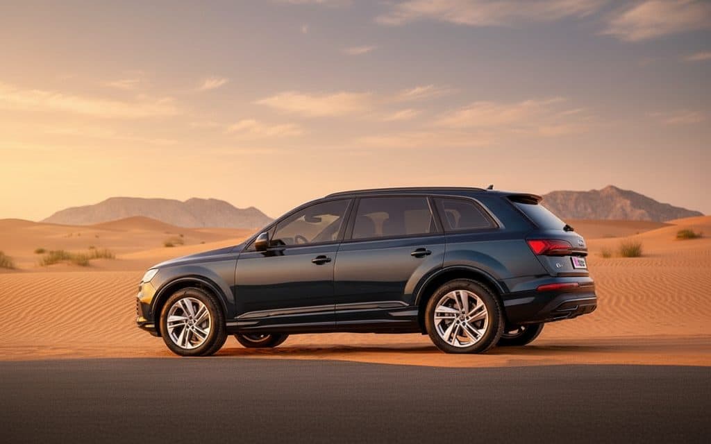 Audi Q7 2023 Blue side profile