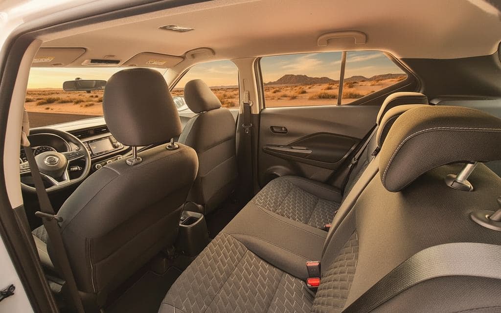 Nissan Kicks 2022 leather seats and cabin