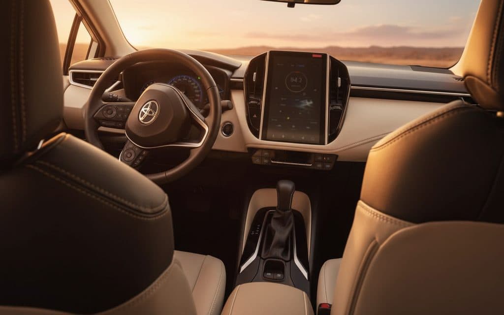 Toyota Corolla 2023 interior view showing trim
