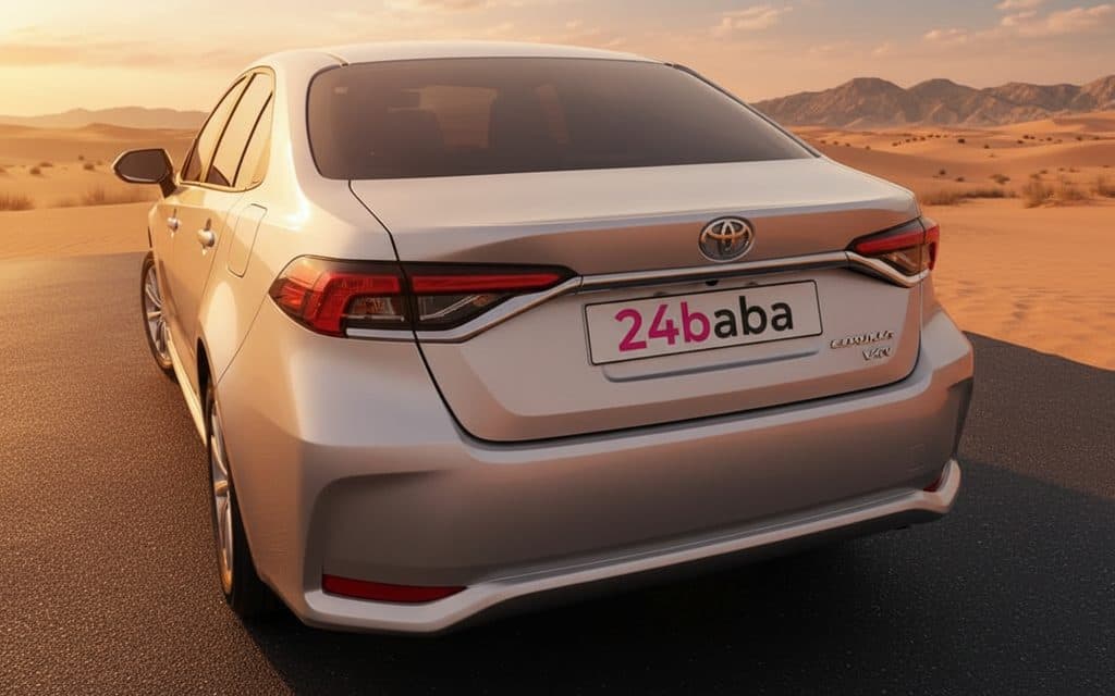 Toyota Corolla 2023 Silver rear view showing taillights