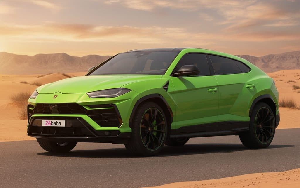 Lamborghini Urus 2021 Green rental in Dubai