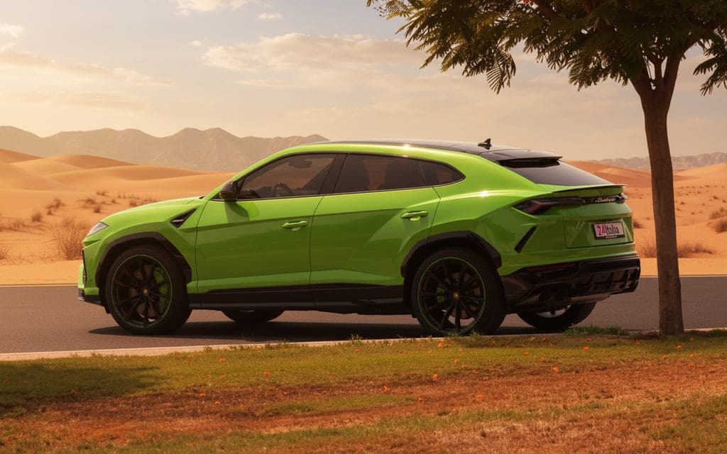 Lamborghini Urus 2021 Green side profile