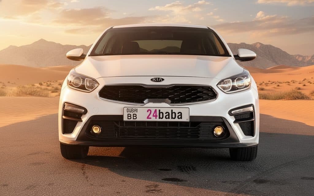 Kia Forte 2021 White front view with headlights