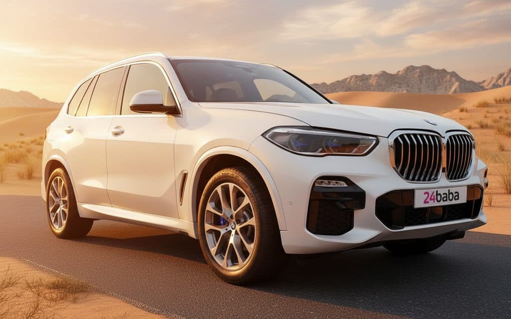 Rent Bmw X5 2022 White in Dubai