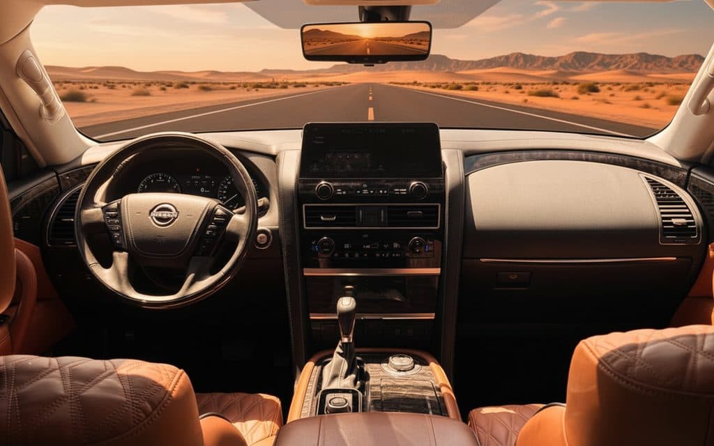Nissan Patrol 2024 interior view showing trim