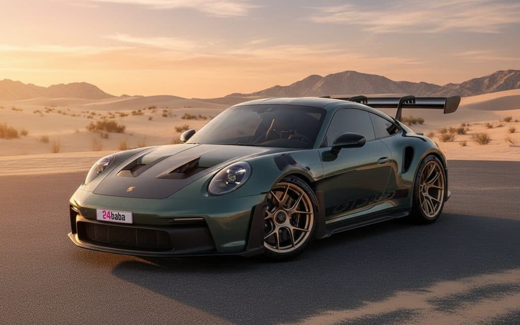 Rent Porsche 911 2025 Green in Dubai