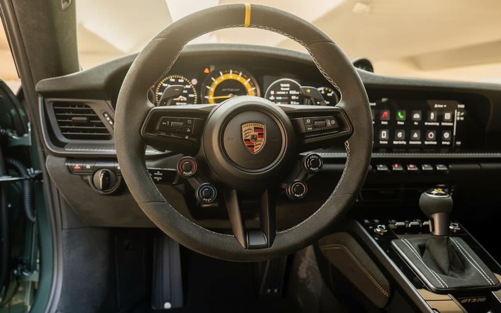 Porsche 911 2025 interior view showing trim