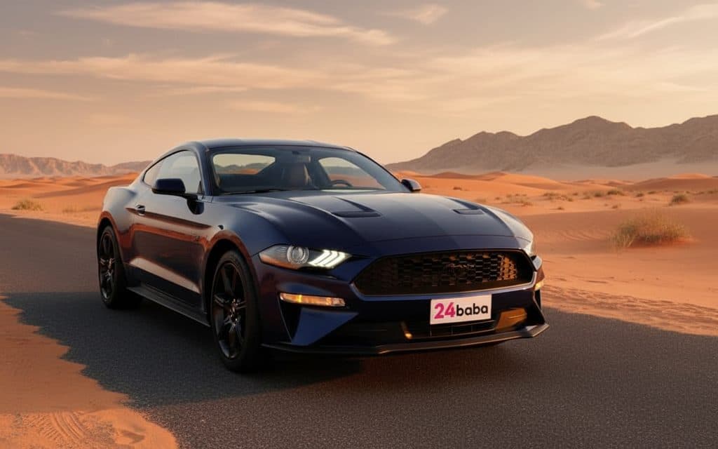 Ford Mustang 2020 Blue cover image – rental in Dubai Ford Mustang 2020 Blue cover image – rental in Dubai