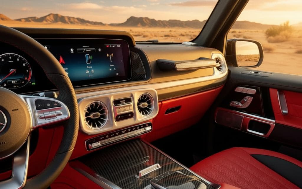Mercedes G63 2025 dashboard and infotainment
