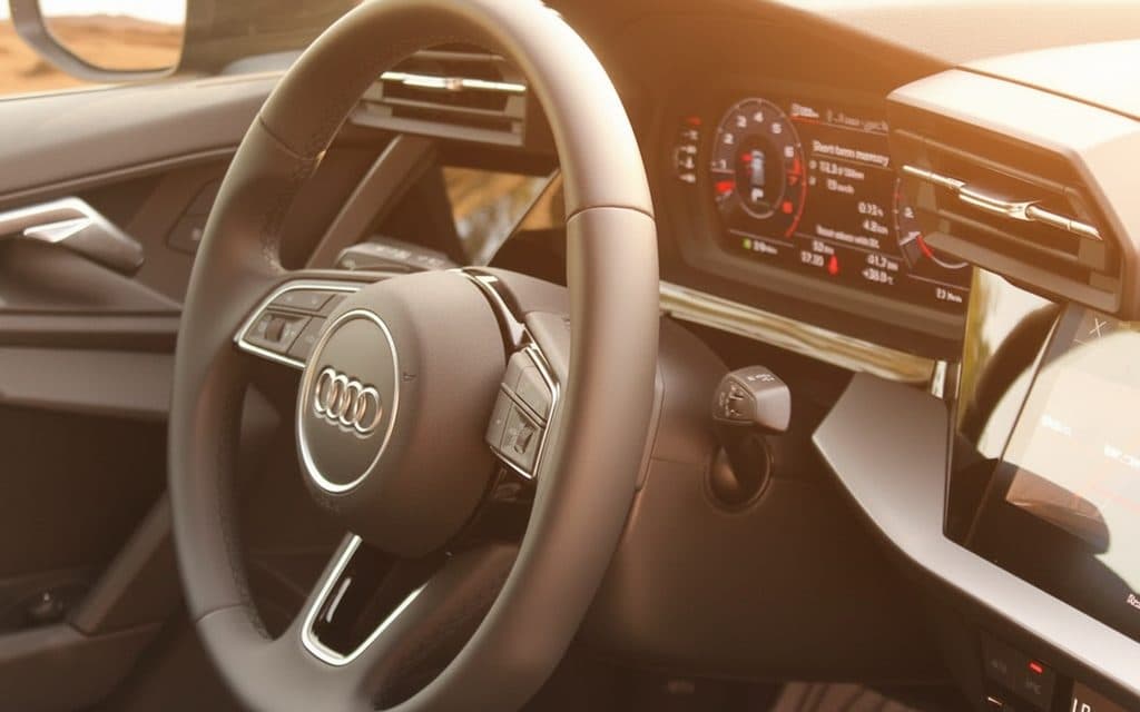 Audi A3 2022 dashboard and infotainment