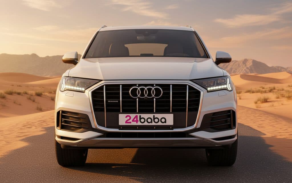 Rent Audi Q7 2022 Blue in Dubai