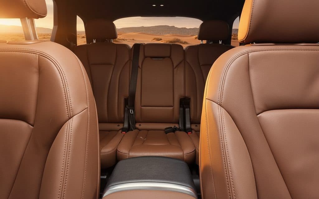Audi Q7 2022 leather seats and cabin