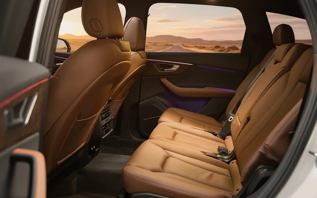Audi Q7 2024 leather seats and cabin