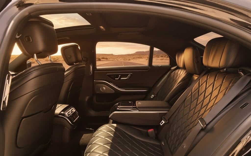 Mercedes S580 2021 leather seats and cabin