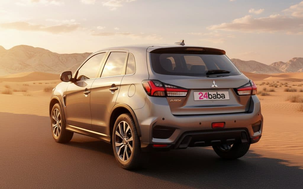 Mitsubishi Asx 2022 Silver rear view showing taillights