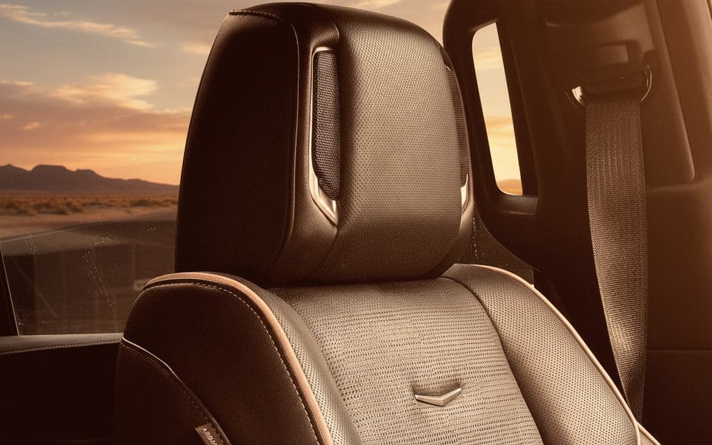 Cadillac Escalade 2024 leather seats and cabin
