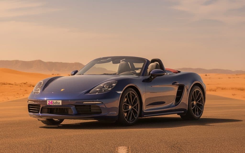 Rent Porsche Boxster 2024 Black in Dubai