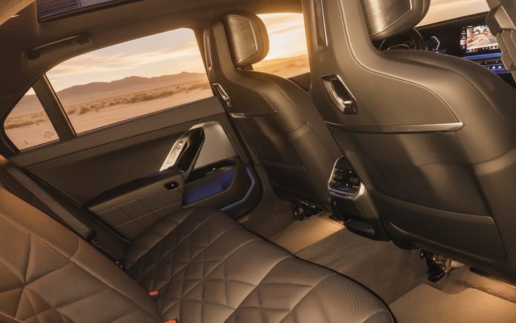 Bmw 740 2024 leather seats and cabin