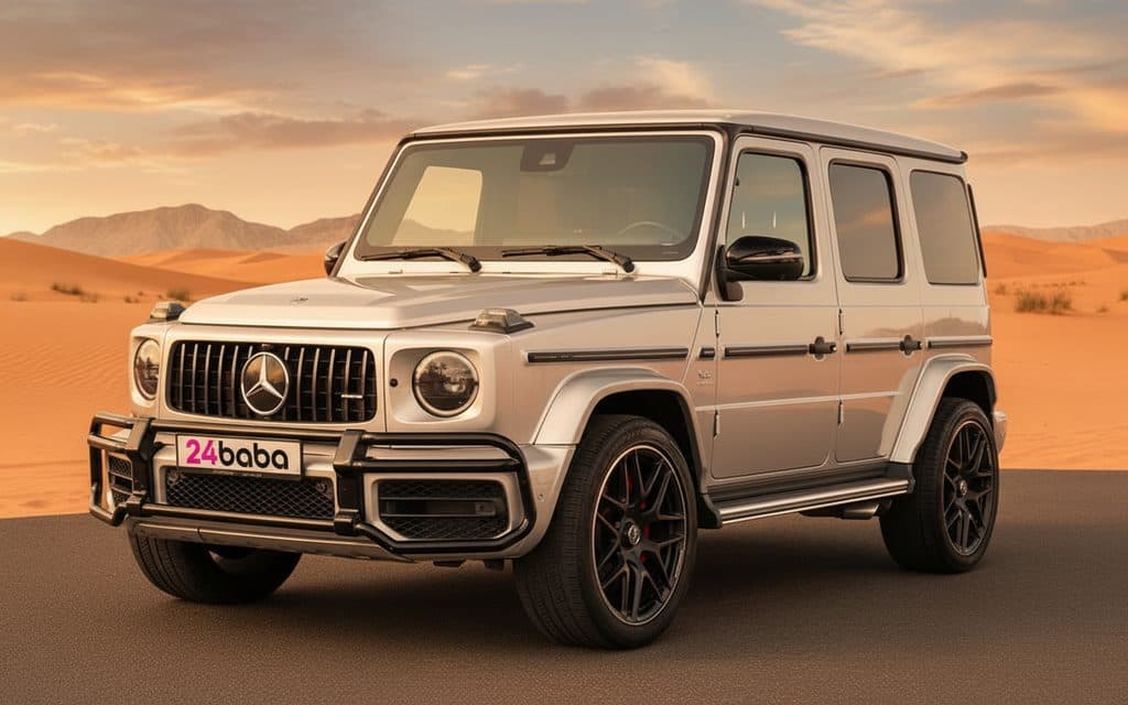 HirecMercedes G63 2022 Silver in Dubai