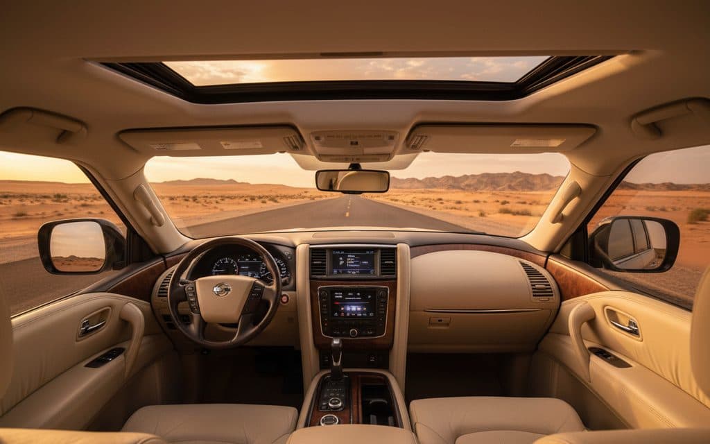 Nissan Patrol 2020 interior view showing trim