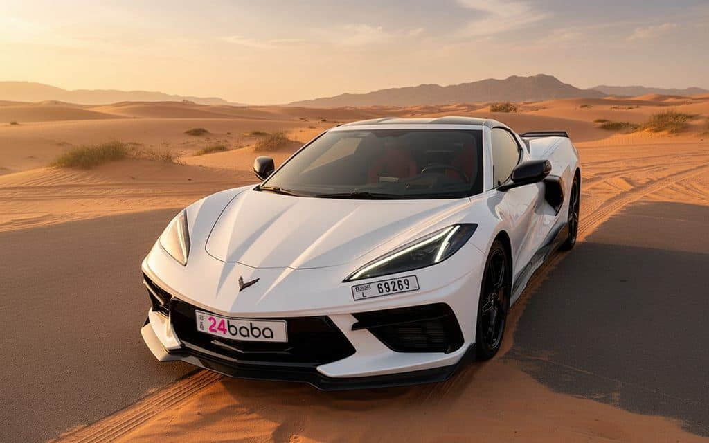 Rent Chevrolet Corvette 2023 White in Dubai