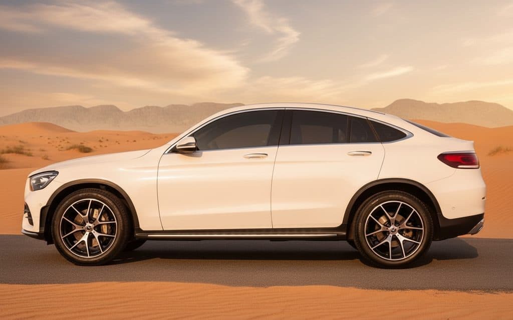 Mercedes Glc200 2023 White side profile