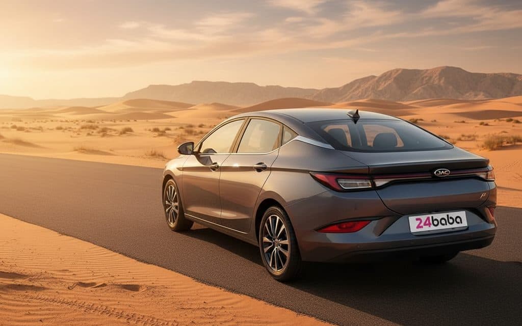 Jac J7 2024 Grey rear view showing taillights