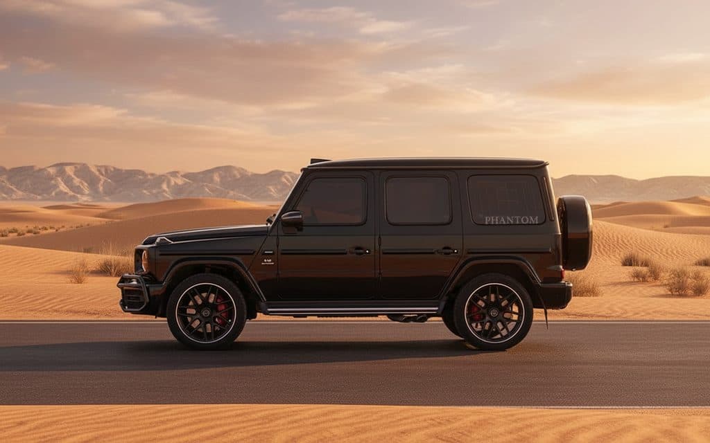 Mercedes G63 2021 Black side profile
