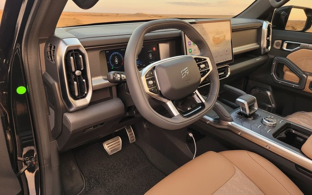 Jetour T2 2025 interior view showing trim