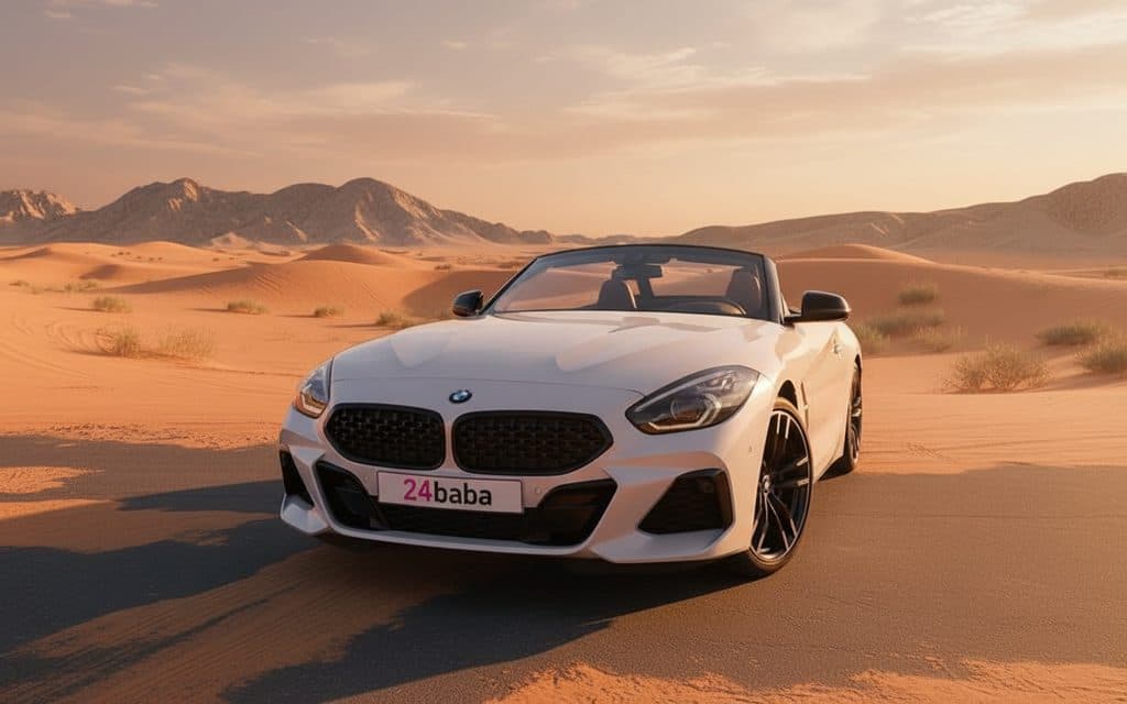 Bmw Z4 2022 White front view with headlights