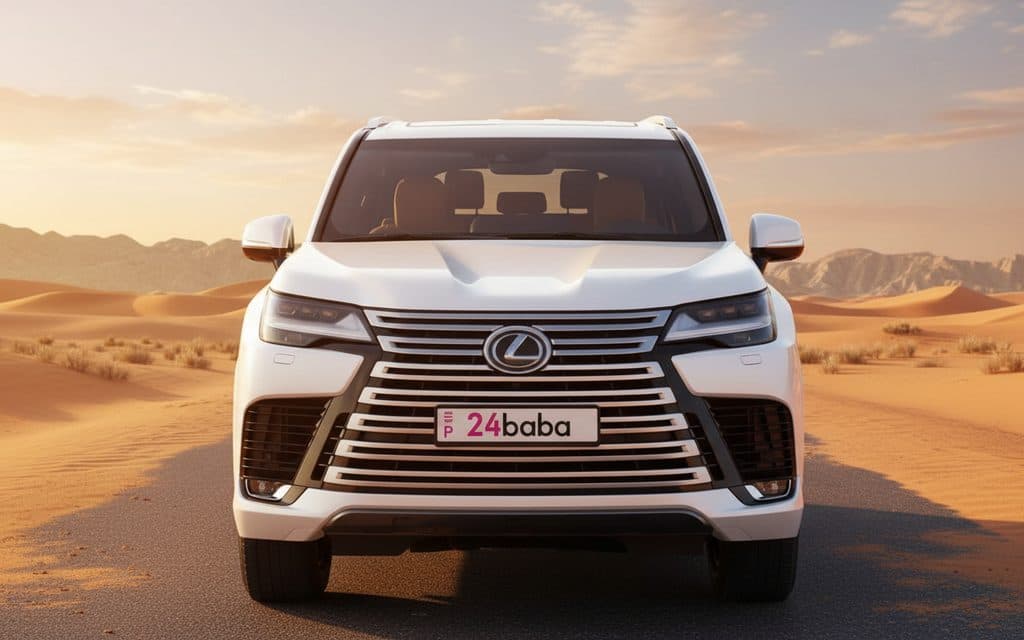 Lexus Lx 2023 White rental in Dubai