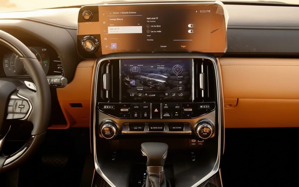 Lexus Lx 2023 dashboard and infotainment