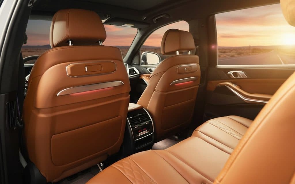 Bmw X7 2024 interior view showing trim