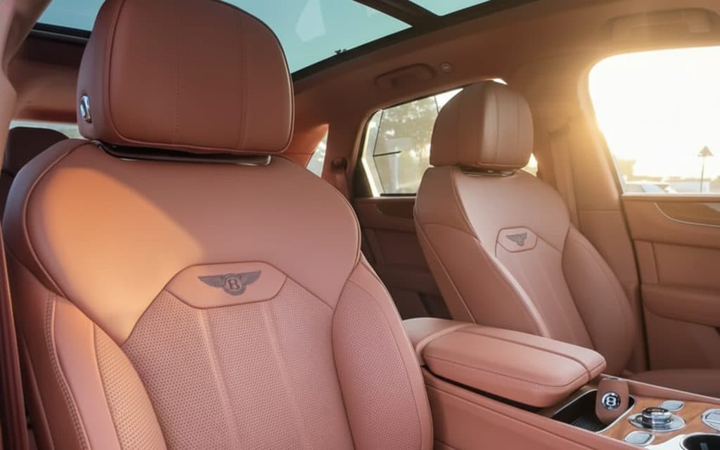Bentley Bentayga 2023 leather seats and cabin