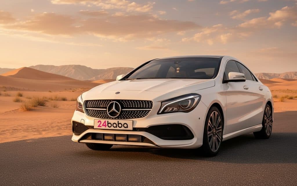 Mercedes Cla250 2025 White cover image – rental in Dubai