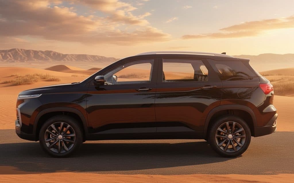 Chevrolet Captiva 2023 Black side profile