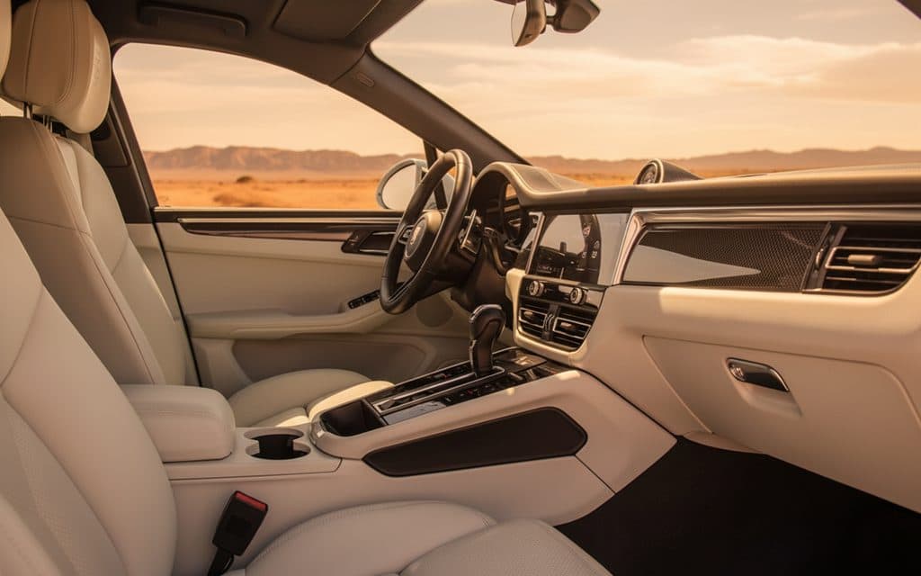 Porsche Macan 2023 interior view showing trim